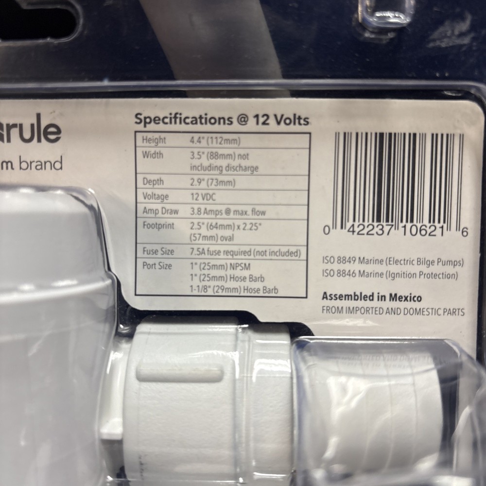 RULE-MATE 1100 GPH AUTOMATIC BILGE PUMP model RM1100B