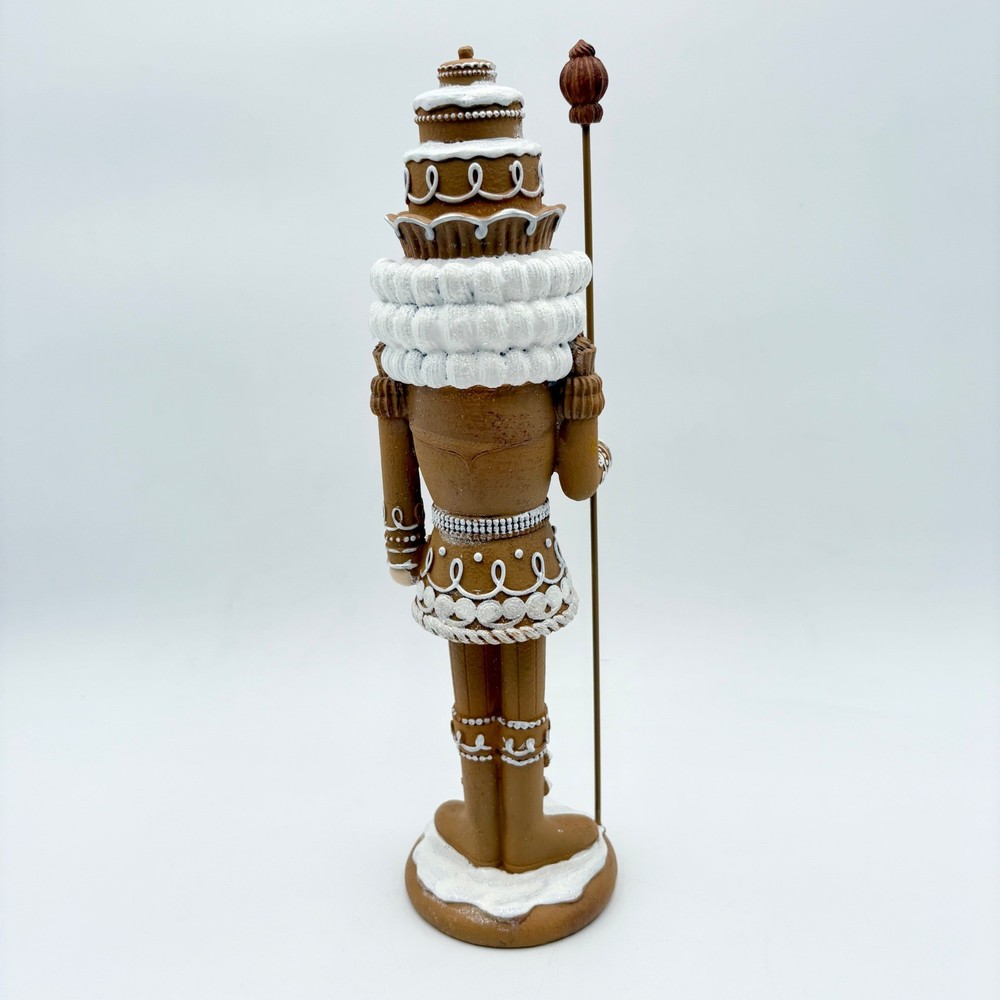 Gingerbread Nutcracker Statue Figurine Christmas Holiday Decor