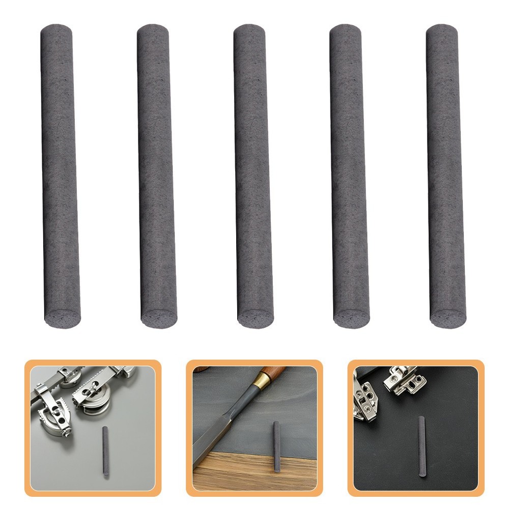 10 Pcs Graphite Carbon Rods 6 mm Diameter Stirring Rods for Melting