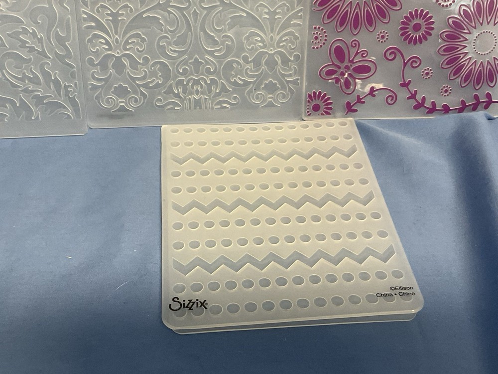 Cuttlebug Sizzix Embossing Folders, Spring Geometric Damask Backgrounds