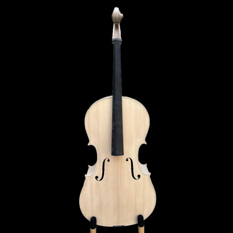 Professional Hand-Made song unfinished Cello 4/4 Solid maple back