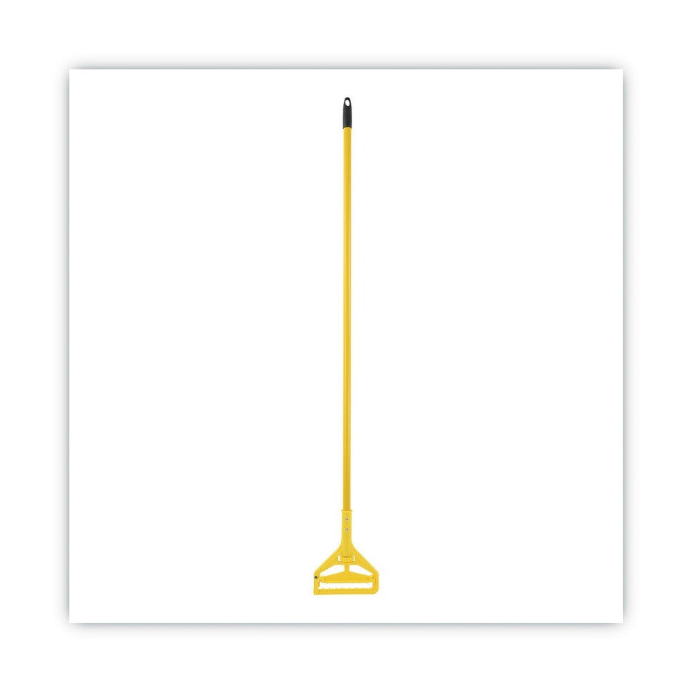 Boardwalk 620 60" Quick Change Side-Latch Plastic Mop Head AL Handle - YEL New