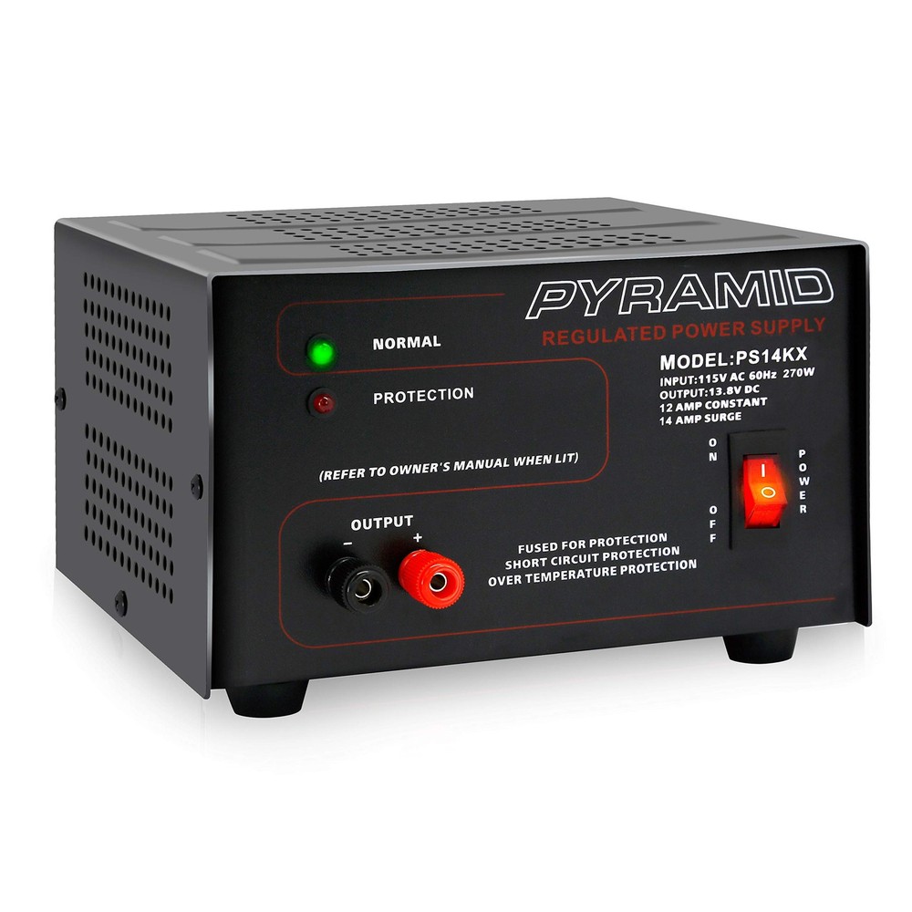 Pyramid Universal Compact Bench Power Supply- 12 Amp Linear Regulated Home Lab B