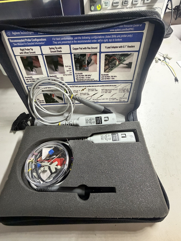 PAIR - KEYSIGHT N2795A Active Probes 1 GHz w/ Accessories -TWO