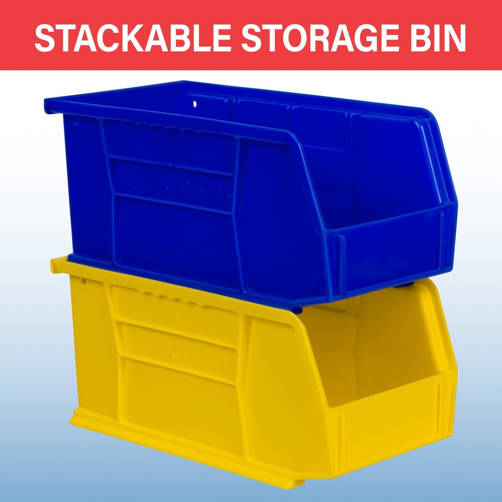 30230 AkroBins Plastic Storage Bins, Space-Saving Stackable Bins for Garage, ...