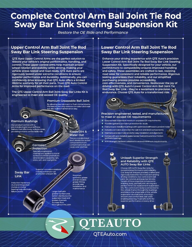 4 Front Sway Bar-Quick Complete Strut-Coil Spring Assembly For 2014-2017 Mazda 6