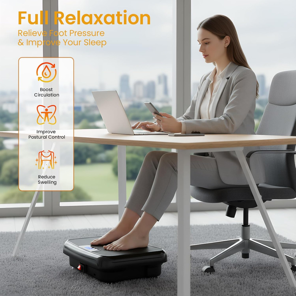 Vibration Plate Exercise Machine Mini Vibrating Plates for Lymphatic Drainage an
