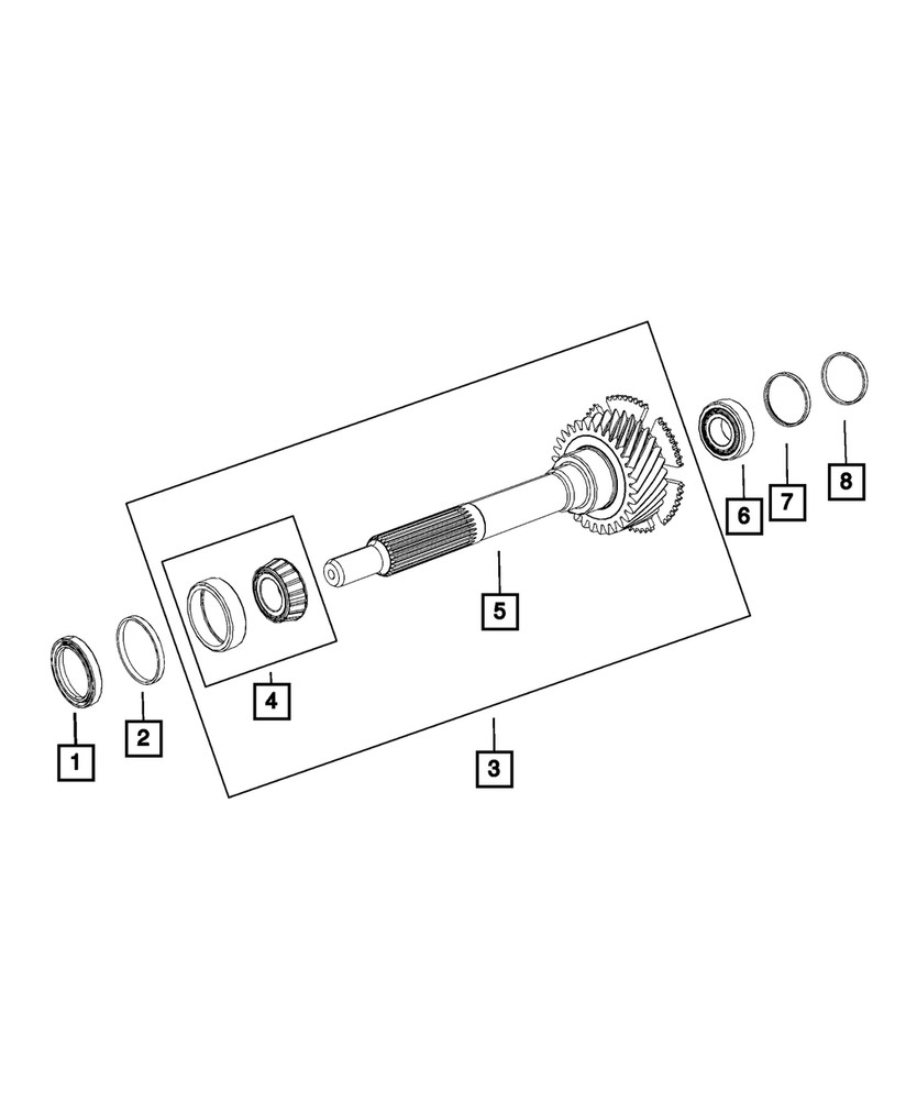 Genuine Mopar Thrust Bearing 68199056AA