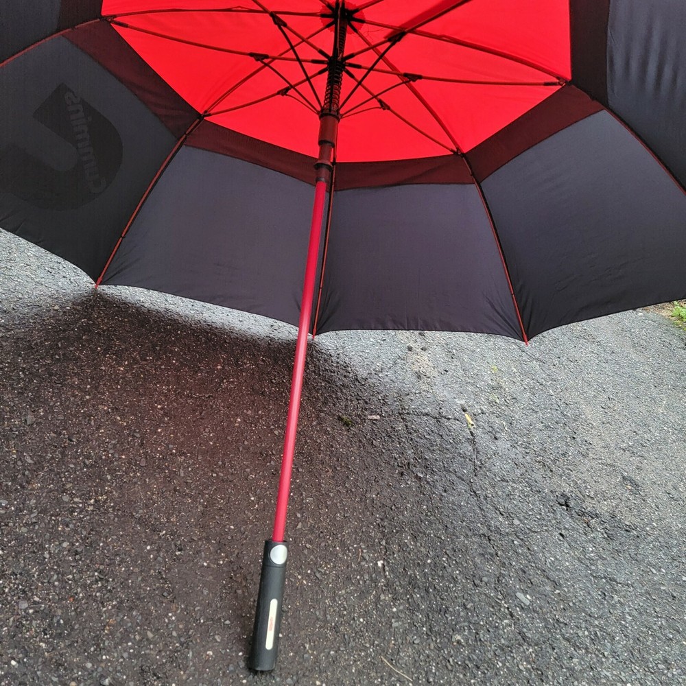 Cummins logo umbrella red/black
