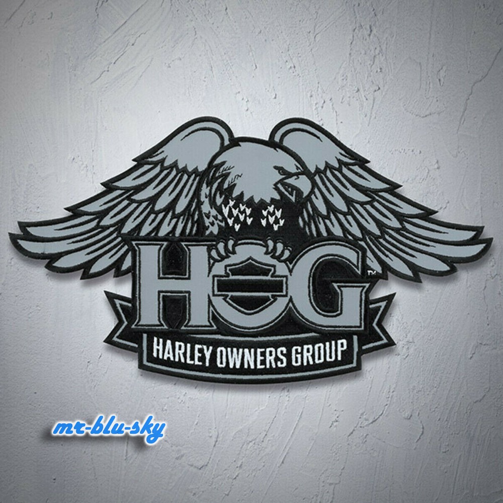 Large Reflective Eagle Patch ~ Harley Davidson Owners Group H.O.G.