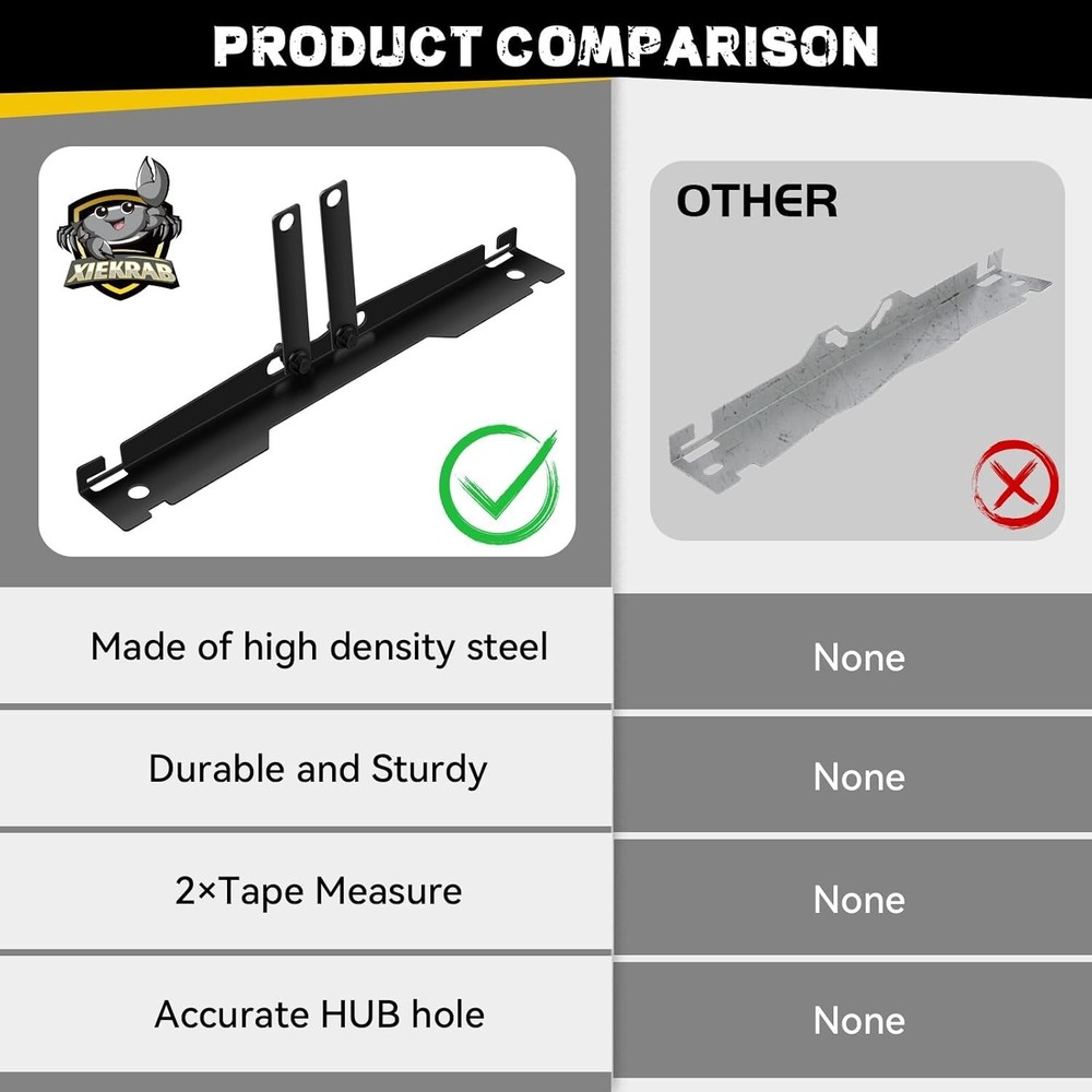 Upgraded Heavy-Duty Steel Wheel Alignment Tool Kit,Toe Alignment Tool Plates