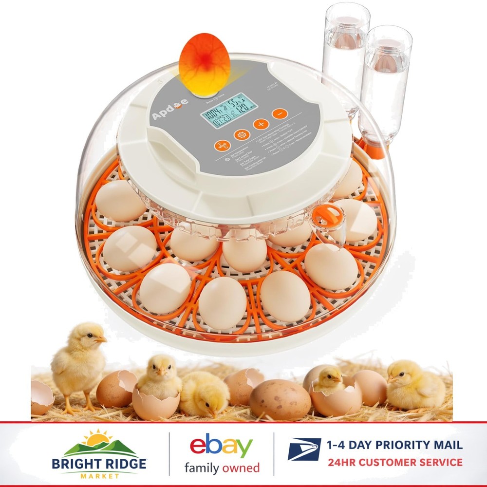 18 Egg Incubator with Automatic Turning, Humidity Control & Adjustable Settings