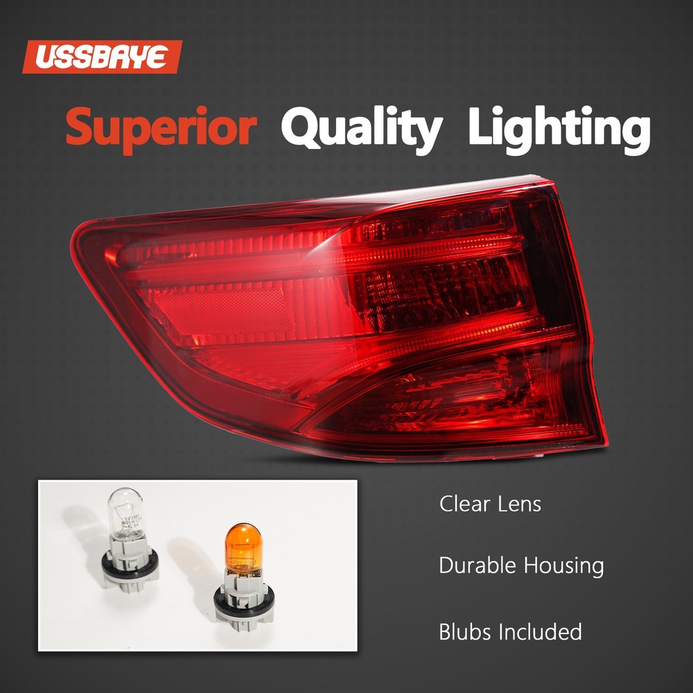 For 2014-2020 Acura Mdx Halogen Tail Light with Bulb Left Driver Side