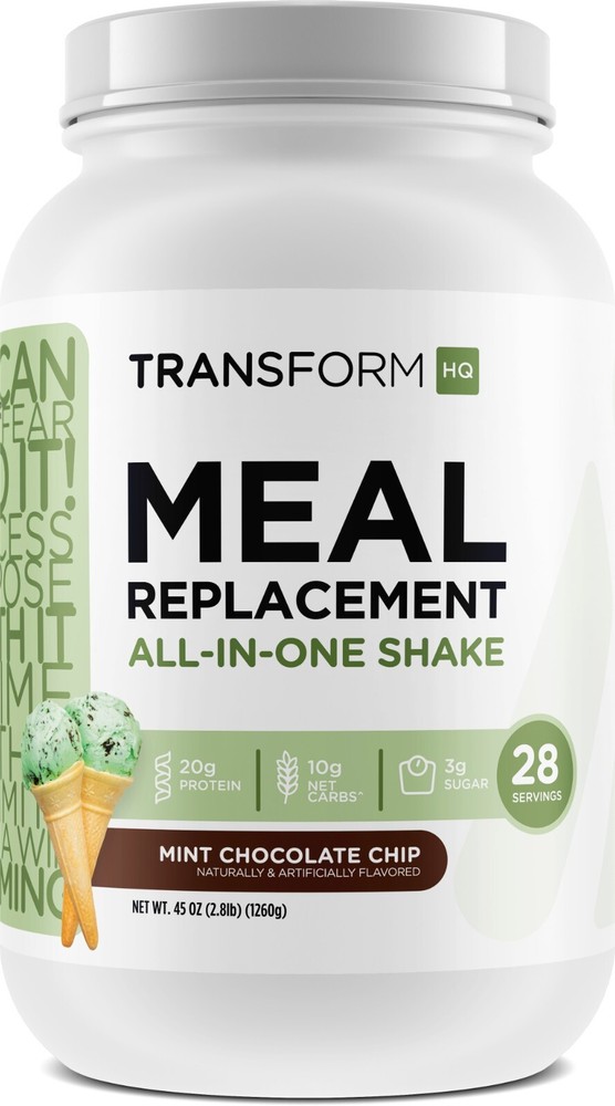 TransformHQ Meal Replacement Shake Powder 28 Servings (Mint Chocolate Chip)
