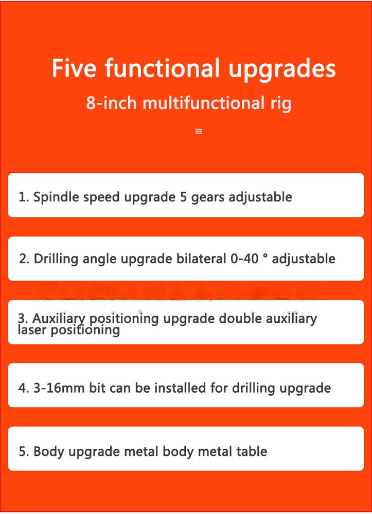 Woodworking Bench Drills Adjustable Speed High Precision Drilling Machine
