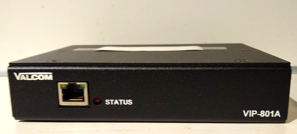 Valcom VIP-801A SIP VoIP Paging Adapter IP Audio Gateway Interface