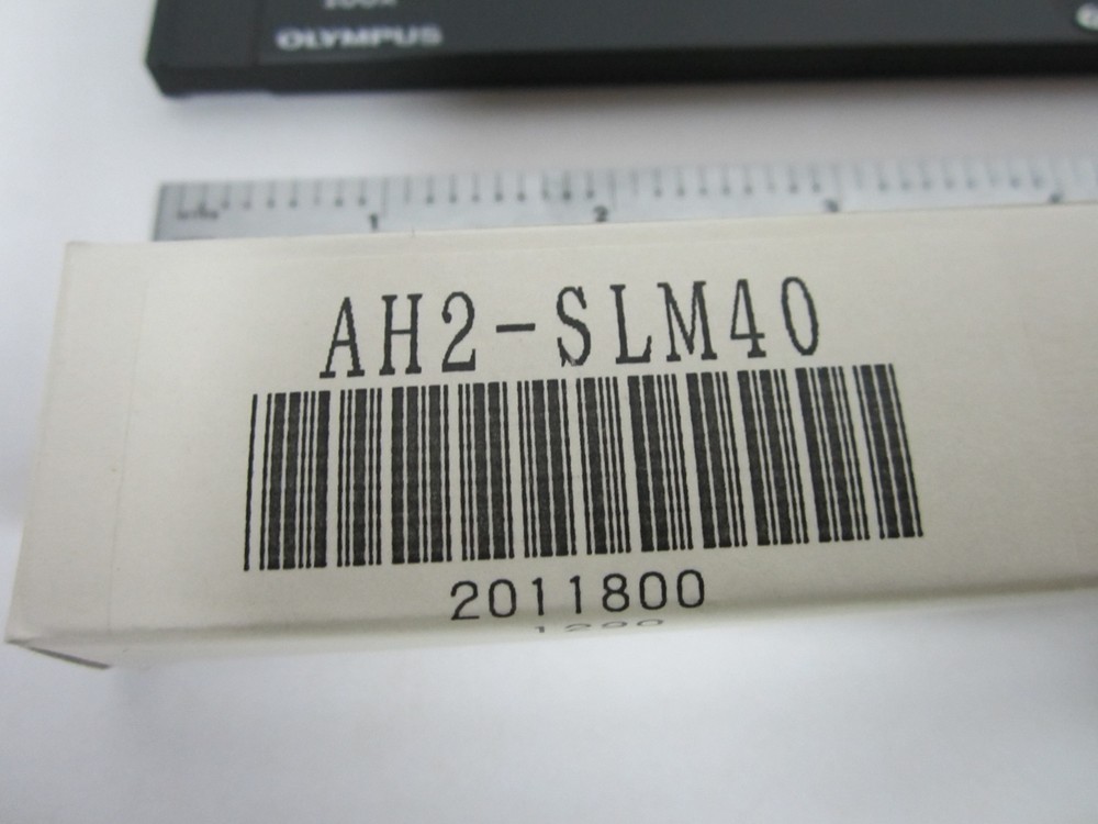 OLYMPUS MICROSCOPE SLIDE AH2-SLM40 FILTER OPTICS BIN#54-10