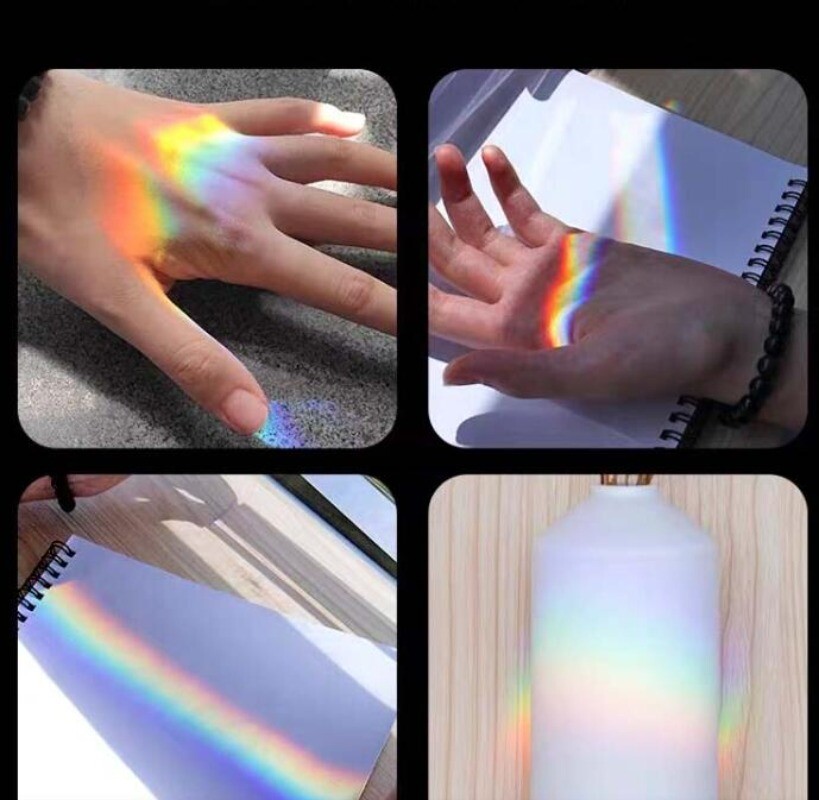 Triangular Prism Rainbow Prisma Crystal Photographic Physics Light Experiment