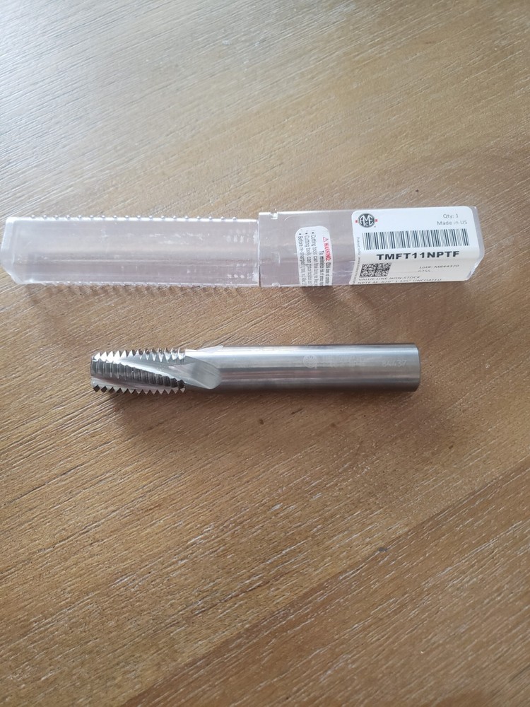 Allied Machine & Engineering TMFT11NPTF Helical Thread Mill, 1"-2" NPTF