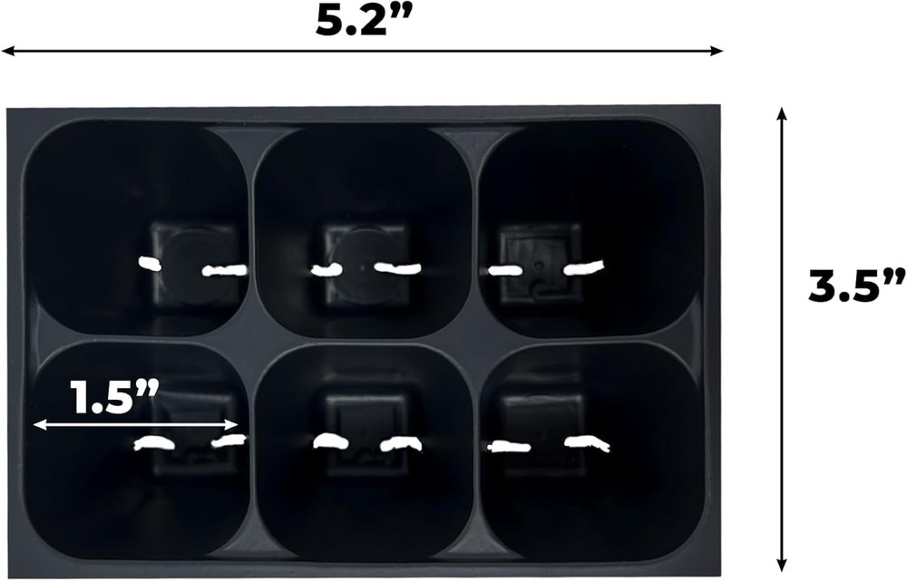 Durable 36-Cell Seedling Starter Trays with Efficient Drainage & Plant Stakes