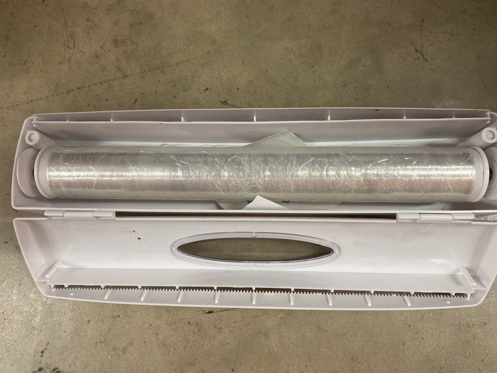 Wraptastic Plastic Wrap Dispenser Foil or Waxed Paper Pull Press