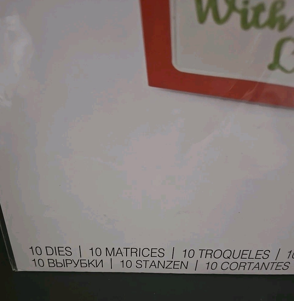 Sizzix Thinlits Box, Envelope - Olivia Rose,10 Die Set, Alphabet Too,NIP, 665024