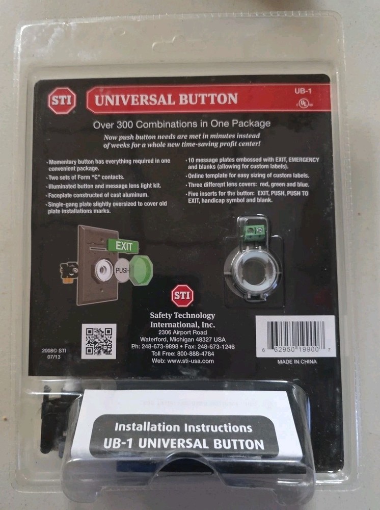 STI Universal Button Exit Kit Over 300 Combinations Time Saving Money Making NEW