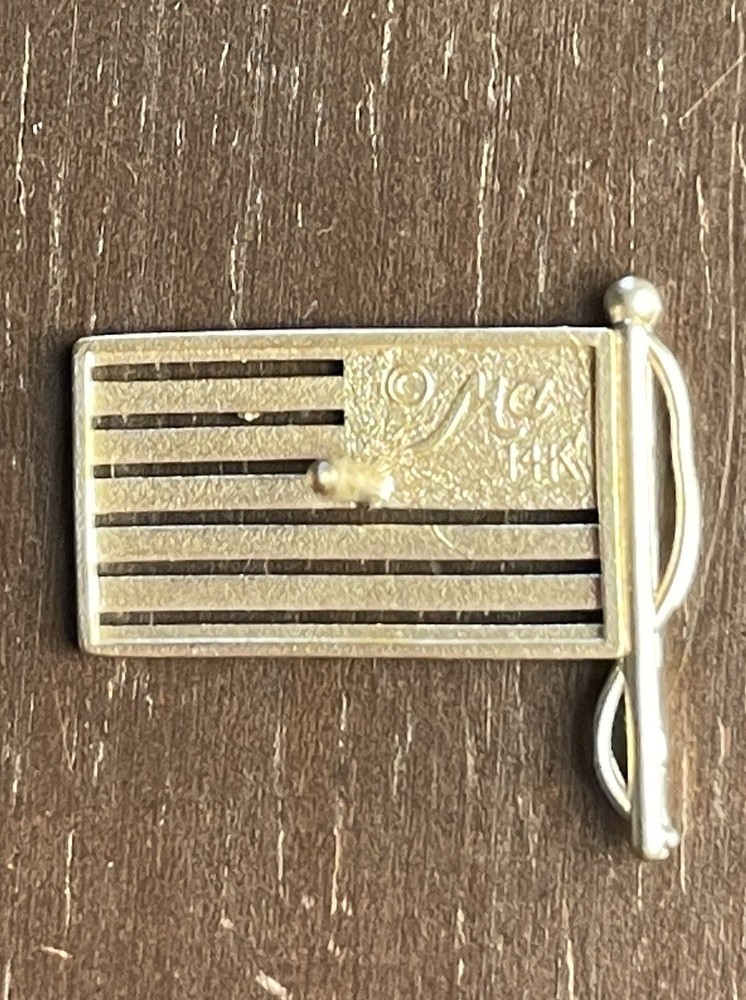 14K Solid Gold American Flag Lapel Pin!