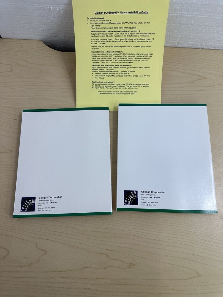 Caligari True Space 2 3D Graphics & Animation User’s Manual & Reference Manual