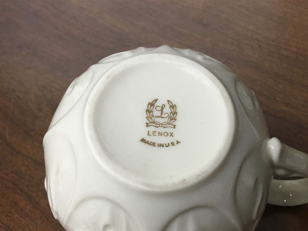 Lenox Cottage Creamer Gold Trim