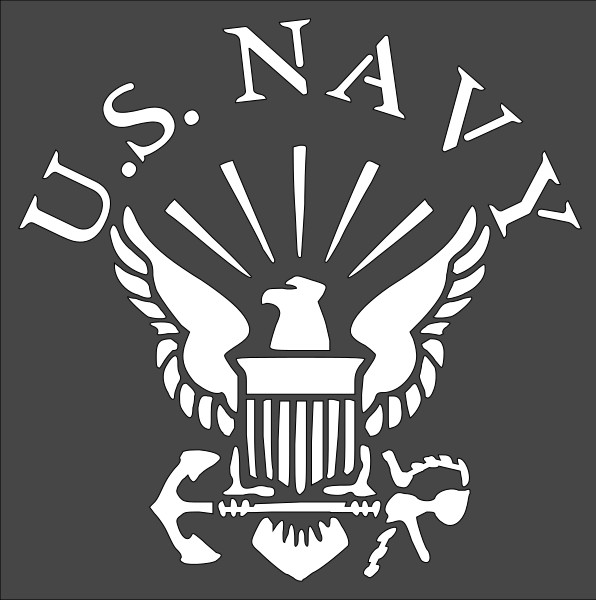 8"x8" Plastic Stencil - Navy (SC46)*****