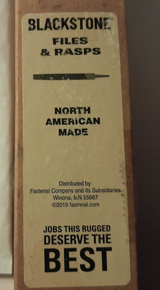 8" Blackstone Half Round Bastard - Double Cut American Pattern File