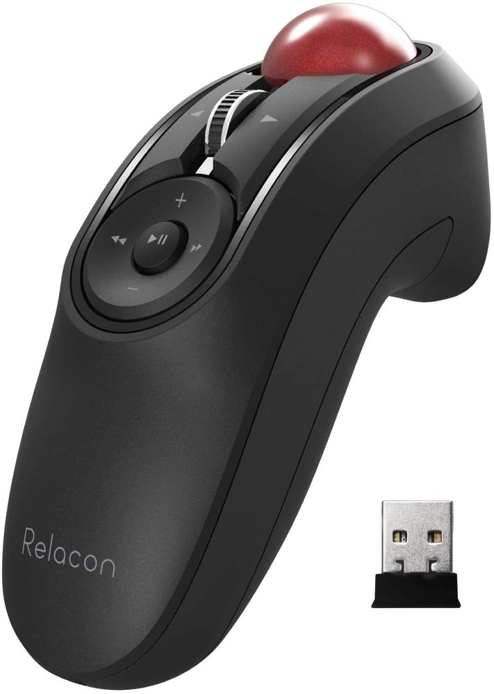 ELECOM Wireless Handheld Trackball Mouse M-RT1DRBK New