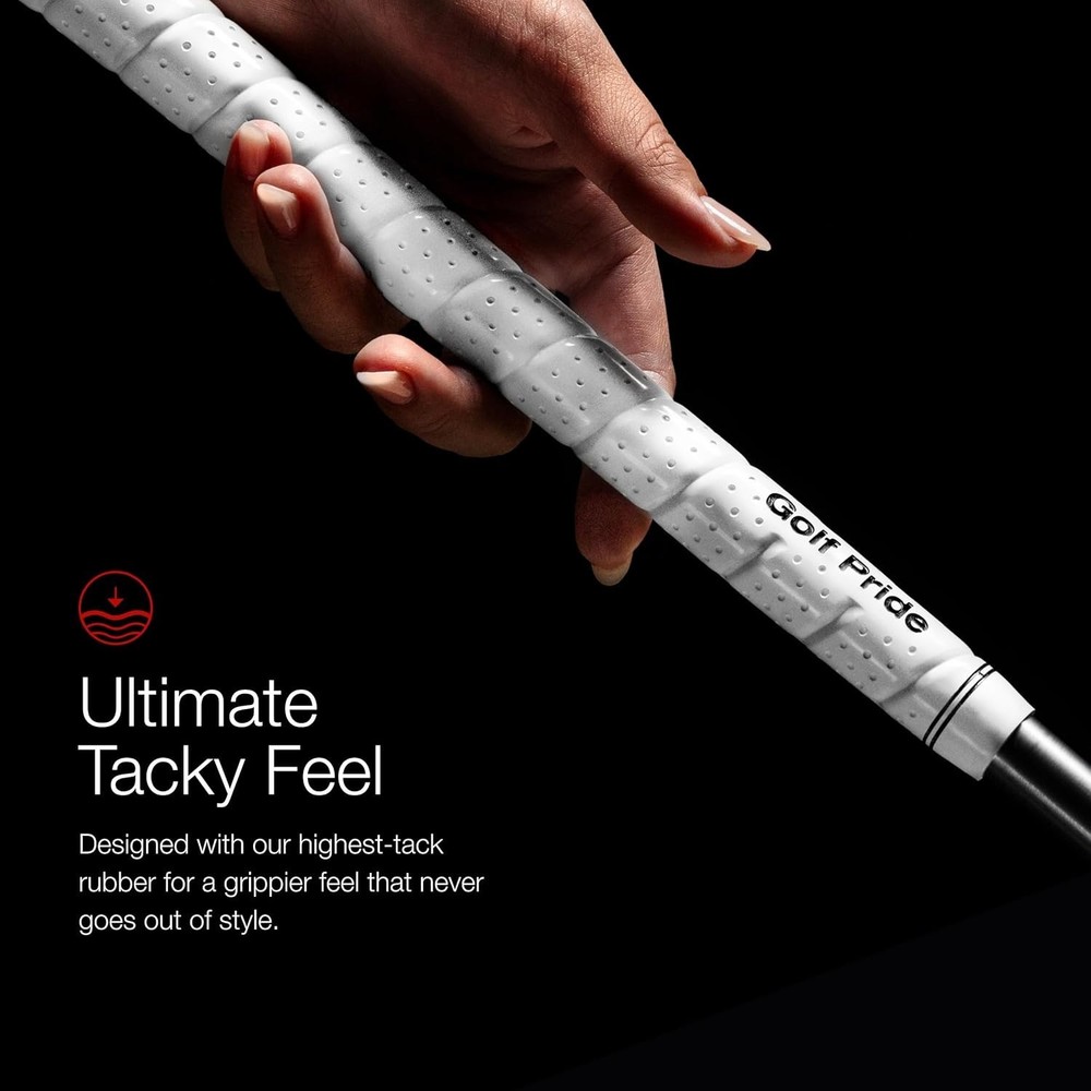 Rubber Golf Grips 8-Pack, Comfortable Midsize with Vibration Dampening Features