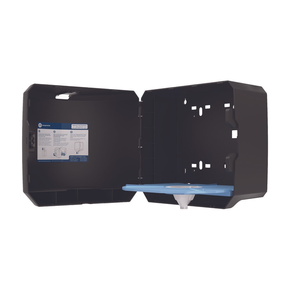 SofPull CenterPull Hand Towel Dispenser, 10.13 x 10.58 x 11.33, Black