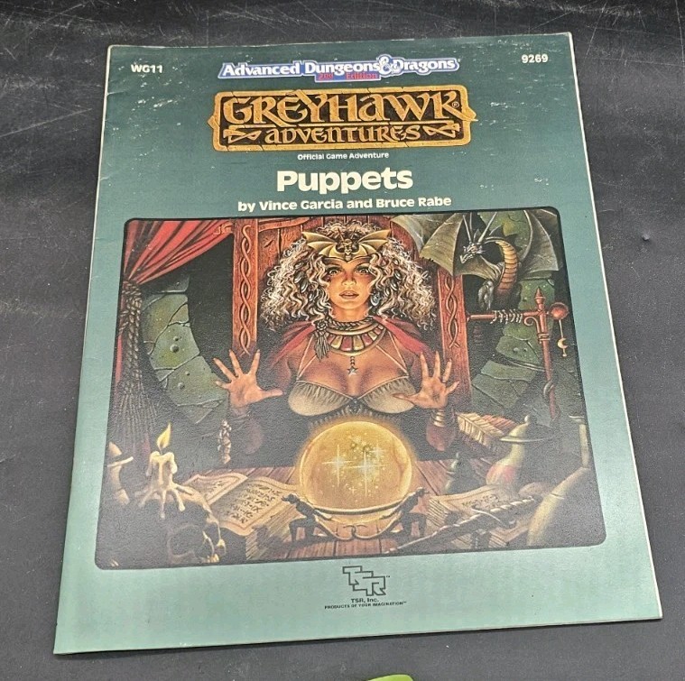 Advanced Dungeons and Dragons Module WG11 Puppets  D&D