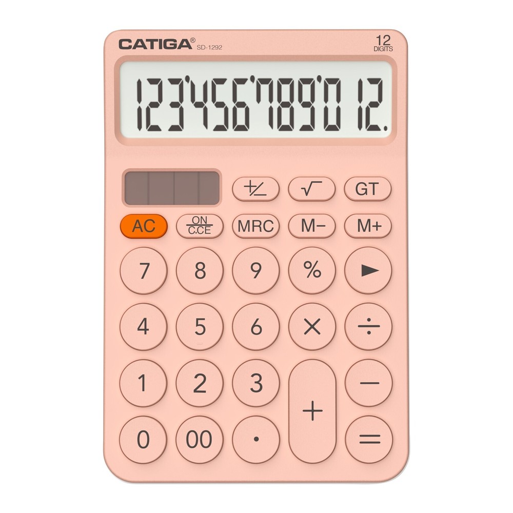 CATIGA 12 Digit Desktop Calculator with Large LCD Display