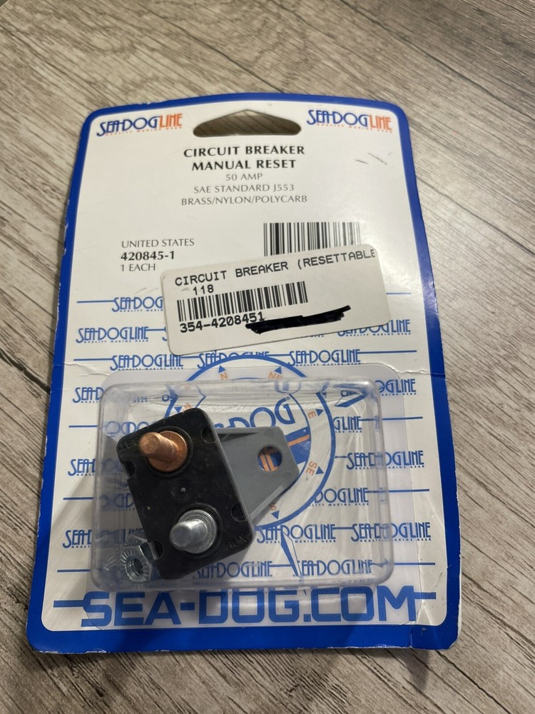 NEW SEADOG 50 AMP CIRCUIT BREAKER MANUAL RESET 42085-1  B705-24