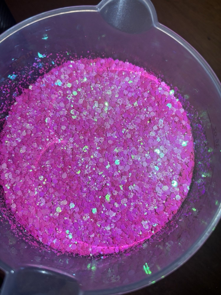 Pink Glitter In 3.3 Oz Bottle