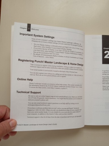 Punch Software Master Landscape Pro Home Design User's Guide Manual Only