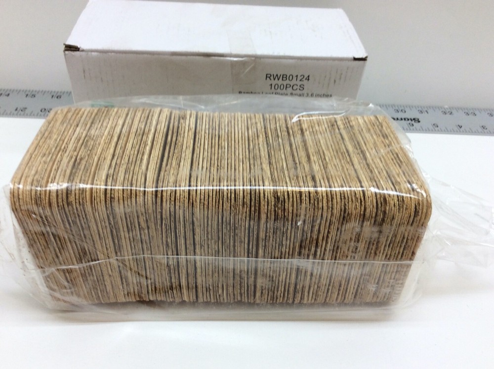 Restaurantware Bamboo Leaf Plate Small 3.6" 100 Count Box