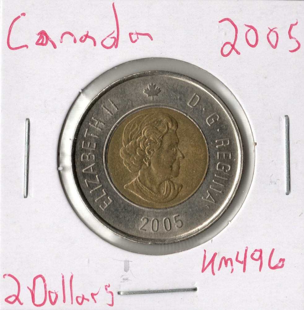 Coin Canada 2 Dollars 2005 KM496, bimetallic