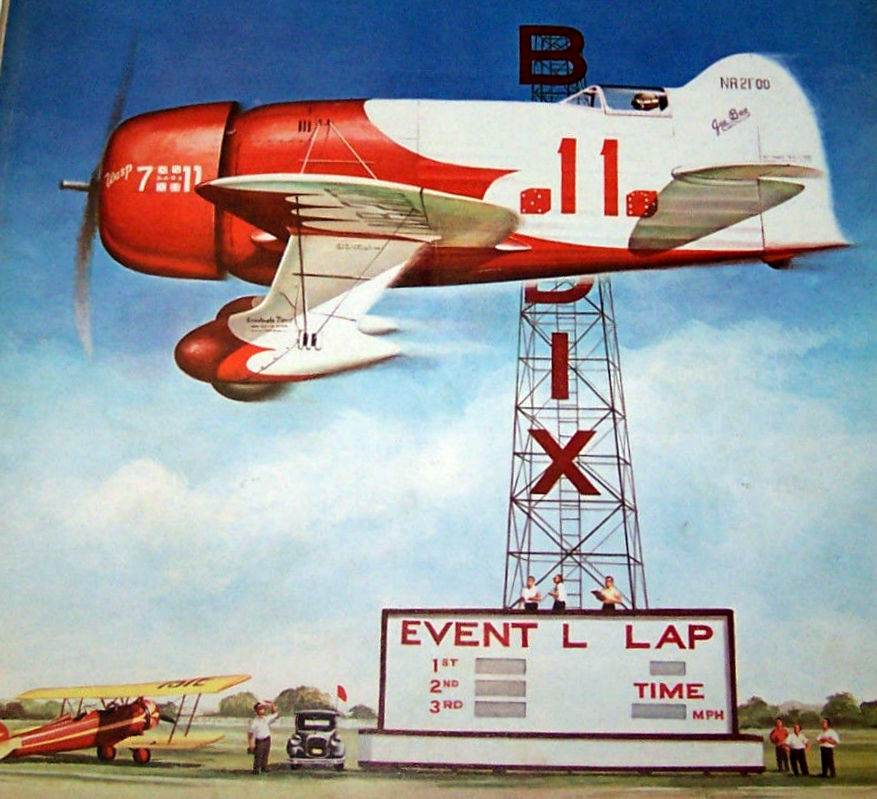 GEE BEE R-1 PLAN + CONSTRUCTION ARTICLE to Build a 28" UC Scale Model Airplane