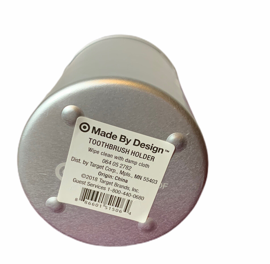 Silver Toothbrush Holder - Made by Design Silver Pen Holder