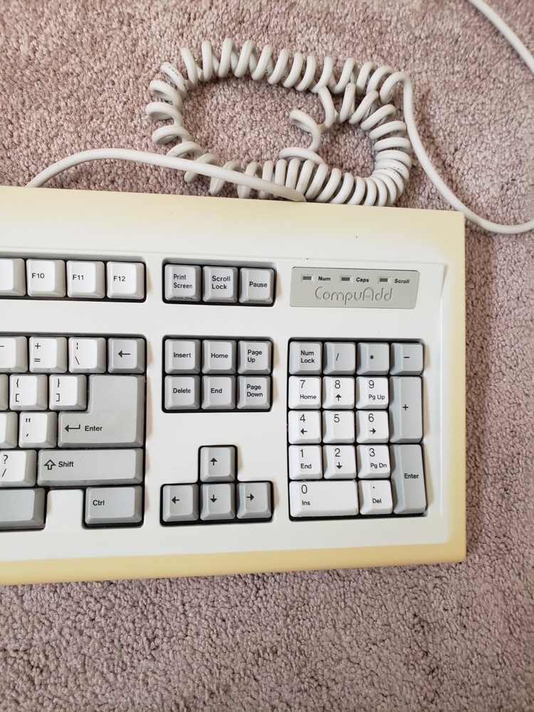 Vintage CompuAdd A002 Computer With Original Box, Keyboard, software, manual