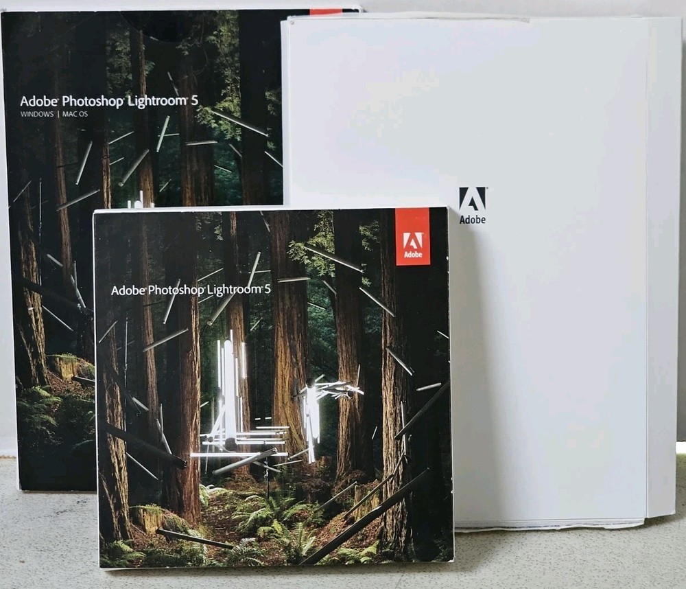 Adobe Photoshop Lightroom 5 Software DVD Unknown Redemption Code Status - As Is