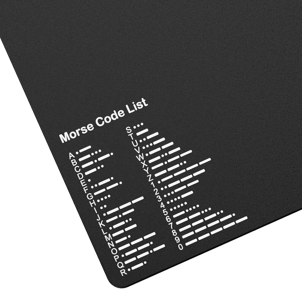 Classic Morse Code Learning Key - Rust-Resistant Steel Table for Enthusiasts