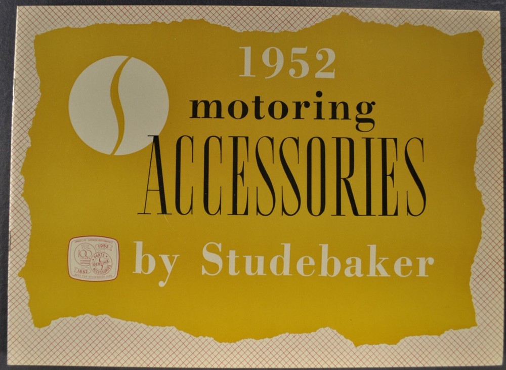 1952 Studebaker Accessories Brochure Commander Champion Excellent Original 52