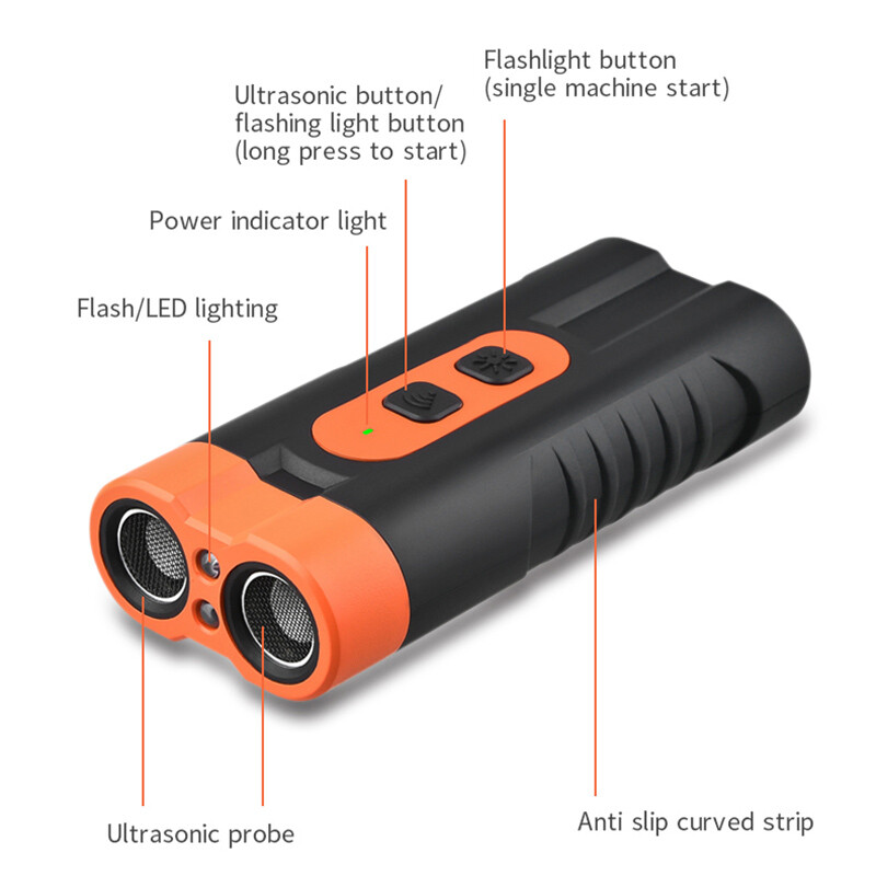 Ultrasonic Dog Bark Deterrent Behavior Correct Training Humane Tool Rechargeable