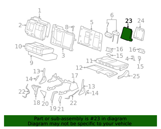 Genuine GM Armrest 20758009